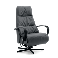 Sta-op Stoel E-100 Zwart Leer - thumbnail