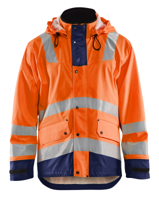 Blåkläder Regenjas High-Vis LEVEL 2 43022003 | High-Vis Oranje/Marineblauw | Maat L - 7330509570593 - thumbnail