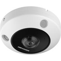 Hikvision6MP Deepinview Fisheye outdoor netwerkcamera met IR. microfoon(4) en HP. alarm en audio I/O. - thumbnail