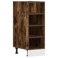 Onderkast 30x44,5x81,5 cm bewerkt hout gerookt eikenkleurig - thumbnail