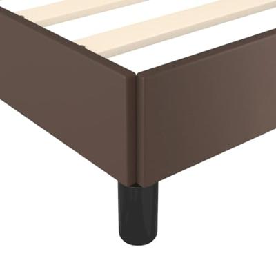 Bedframe kunstleer bruin 140x190 cm