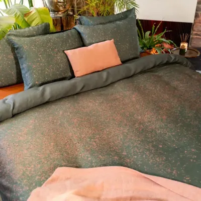 Kayori Morian Tencel groen dekbedovertrek 240x200/220 cm