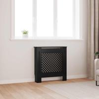 VidaXL Radiatorombouw 78 cm mdf zwart - thumbnail