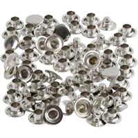Creativ Company Rivets, d 7 mm, zilver, 50 stuk/ 1 doos - thumbnail