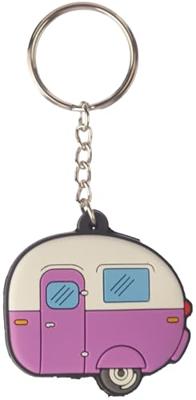 Home is Where You Park It Caravan PVC Sleutellabel Sleutelhanger