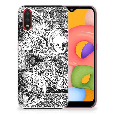 Silicone Back Case Samsung Galaxy A01 Skulls Angel Silicone Back Case Samsung Galaxy A01 Skulls Angel