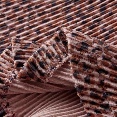 Kinderrokje met luipaardprint 140 oudroze