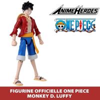 Anime Heroes beeldje - Bandai - One Piece - Luffy - 17 cm - thumbnail
