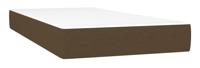 Boxspring met matras stof donkerbruin 90x200 cm - thumbnail