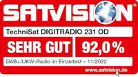 TechniSat DIGITRADIO 231 OD Bouwradio DAB, DAB+, VHF (FM) AUX, Bluetooth Wekfunctie, Oplaadbaar Zwart - thumbnail