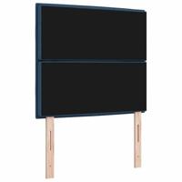 LED Hoofdbord met LED-striplichten Blauw 100 cm Polyester - thumbnail