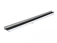 Delock Borstelstrips 40 mm met aluminium profiel gehoekt - lengte 1 m - thumbnail