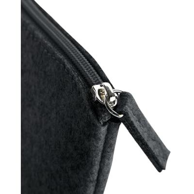 Atlantis BG725 Felt Accessory Pouch - Charcoal-Melange - 26 x 17 cm