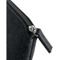 Atlantis BG725 Felt Accessory Pouch - Charcoal-Melange - 26 x 17 cm - thumbnail