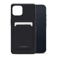 Mobilize Rubber Gelly Card Case Apple iPhone 13 Matt Black - thumbnail