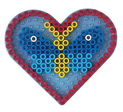 Hama strijkkralenbordjes maxi - hart en ster