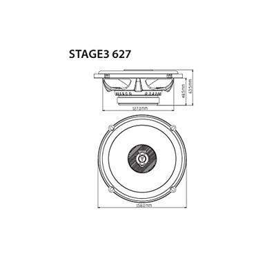 JBL Stage3 627 2-weg coaxiale inbouwluidspreker 135 W Inhoud: 2 stuk(s) JBL Stage3 627 2-weg coaxiale inbouwluidspreker 135 W Inhoud: 2 stuk(s)