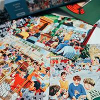 School Days Puzzel 4x 500 Stukjes - thumbnail