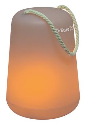 Eurotrail tafellamp Stone led 10,5 x 15 cm ABS wit