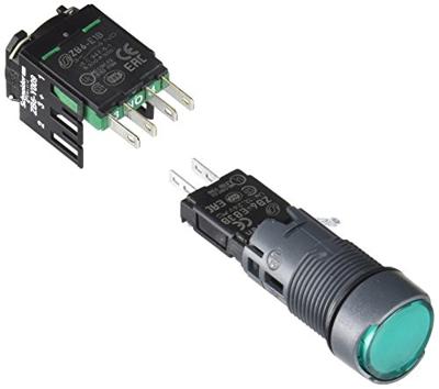 Schneider Electric XB6AF3B1B XB6AF3B1B Verlichte druktoets 250 V 3 A Moment (l x b x h) 57 x 18 x 18 mm IP65 1 stuk(s)