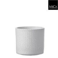 Mica Decorations era Pot wit relief 13x15cm - thumbnail