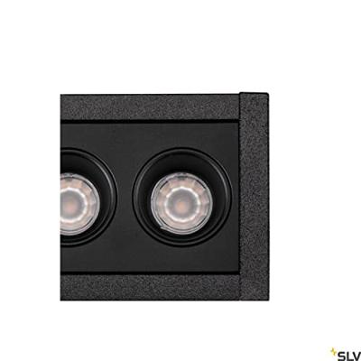 SLV 1005415 MILANDOS 6 LED-inbouwlamp LED vast ingebouwd Zwart SLV 1005415 MILANDOS 6 LED-inbouwlamp LED vast ingebouwd Zwart
