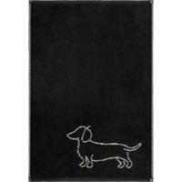 Cawö Cawo We love Dogs gemustert 6248 Gastendoekje 30x50 schwarz/beige - thumbnail