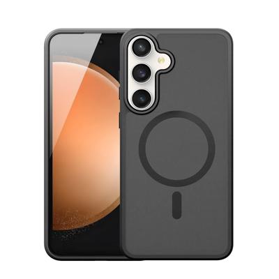 Dux Ducis Yind Samsung Galaxy S25 FE hoesje - slanke backcover met MagSafe ondersteuning - Zwart