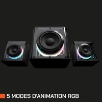 Gaming speakers - NOVA GAMING - Serpentis - RGB LED - Zwart - thumbnail