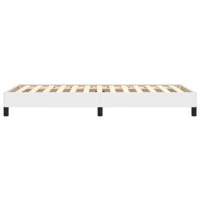 Bedframe kunstleer wit 90x200 cm