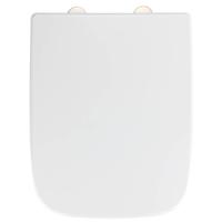 Wenko Toiletbril 37,5 X 46,5 Cm Rvs Wit - thumbnail