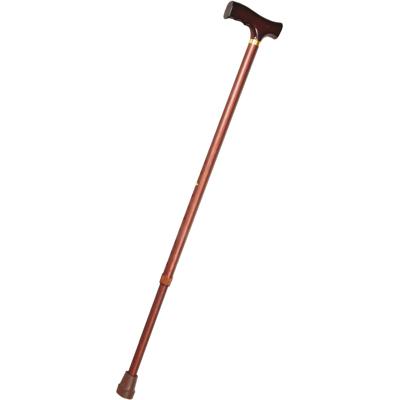 Wandelstok aluminium mahonie