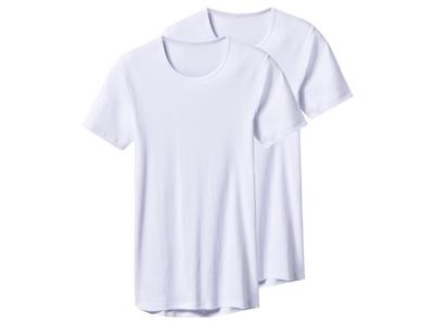 esmara Men Set van 2 heren T-shirts (Ronde hals, Wit, XL)