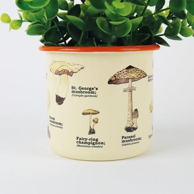 Gift Republic Paddenstoelen - Emaille Bloempot