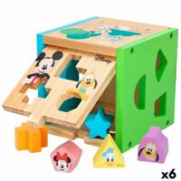 Houten Kinderpuzzel Disney 14 Onderdelen 15 x 15 x 15 cm (6 Stuks) - thumbnail