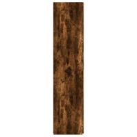 Hoge kast 70x42,5x185 cm bewerkt hout gerookt eikenkleurig - thumbnail