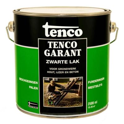 Zwart 2,5l tencogarant verf/beits Tenco - Tenco