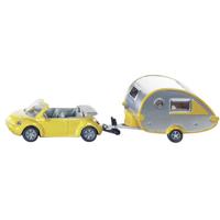 Siku 1629 volkswagen beetle + caravan - thumbnail