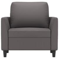 Fauteuil 60 cm kunstleer grijs - thumbnail