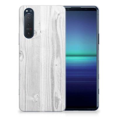 Sony Xperia 5II | Bumper Hoesje | White Wood Sony Xperia 5II | Bumper Hoesje | White Wood