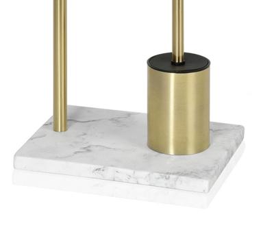 Toiletpapierhouder met borstelstandaard Andrea House Gouden