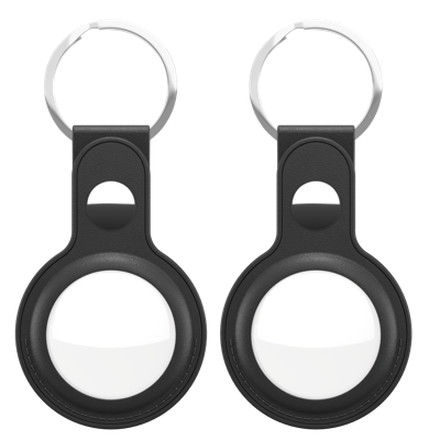 KeyBudz AirTag sleutelhanger 2 pak - Black KeyBudz AirTag sleutelhanger 2 pak - Black