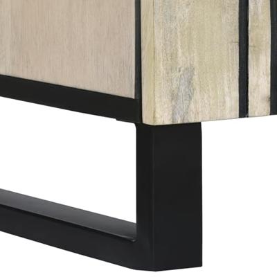 Badkamer wastafelkast Wit 38 x 33 x 160 cm Bewerkt hout
