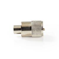 Nedis CSVC43904ME Pl259-connector Mannelijk Voor Rg6 Coaxkabels 25 Stuks Metaal - thumbnail