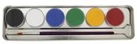 Eulenspiegel Schmink, diverse kleuren, 6 kleur/ 1 set - thumbnail