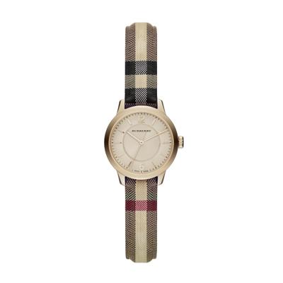 Horlogeband Burberry BU10201 Leder Multicolor 12mm Horlogeband Burberry BU10201 Leder Multicolor 12mm