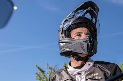 LS2 enduro-helm "mx702 pioneer ii solid" helmet mx702 pion. ii solid xl matt black