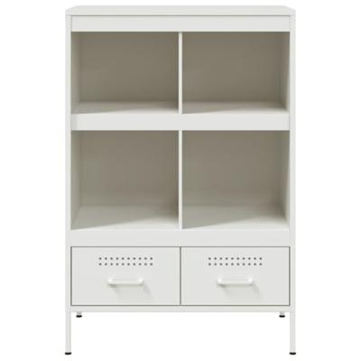 Hoge kast 68x39x101,5 cm staal wit