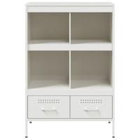 Hoge kast 68x39x101,5 cm staal wit - thumbnail