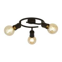 Searchlight PlafondlampDance Ring 3-lichts zwart - 45201-3BK - thumbnail